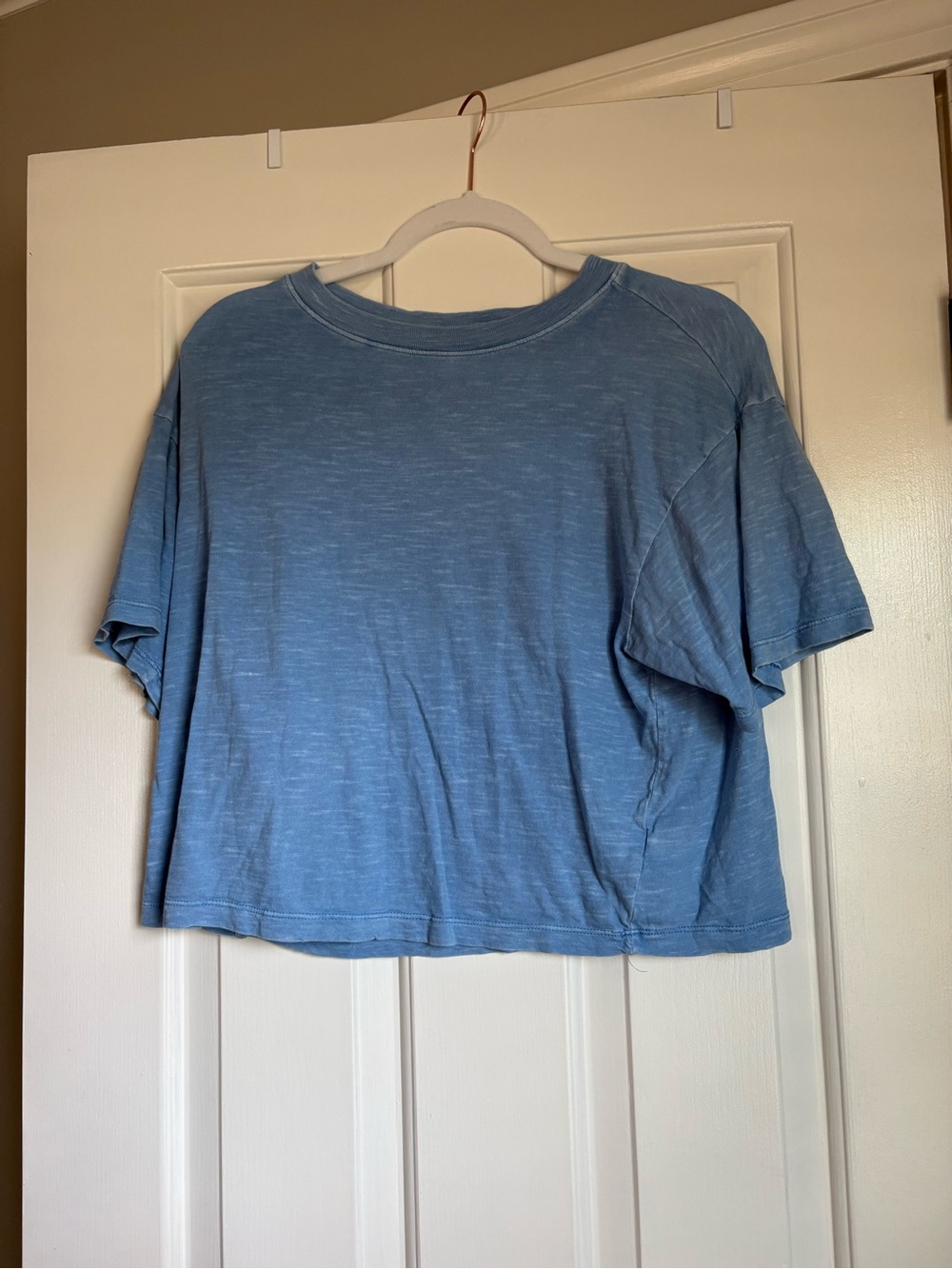 Blue Boxy Short Sleeve Tee